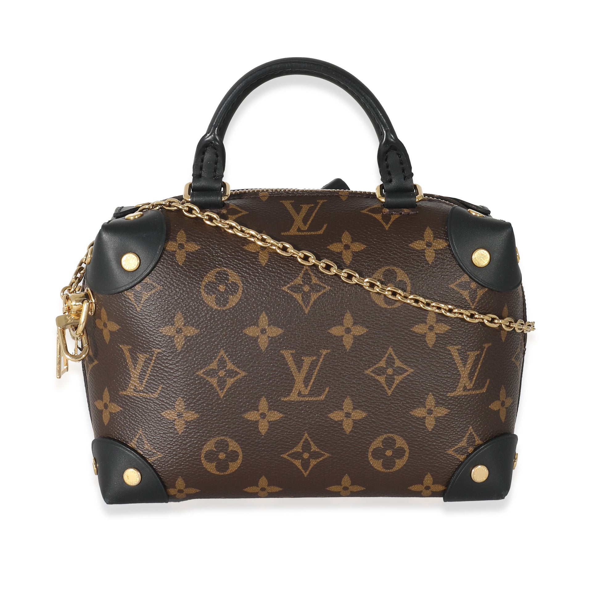 Louis Vuitton Petite Malle Souple Monogram Canvas Handbag Malle Souple