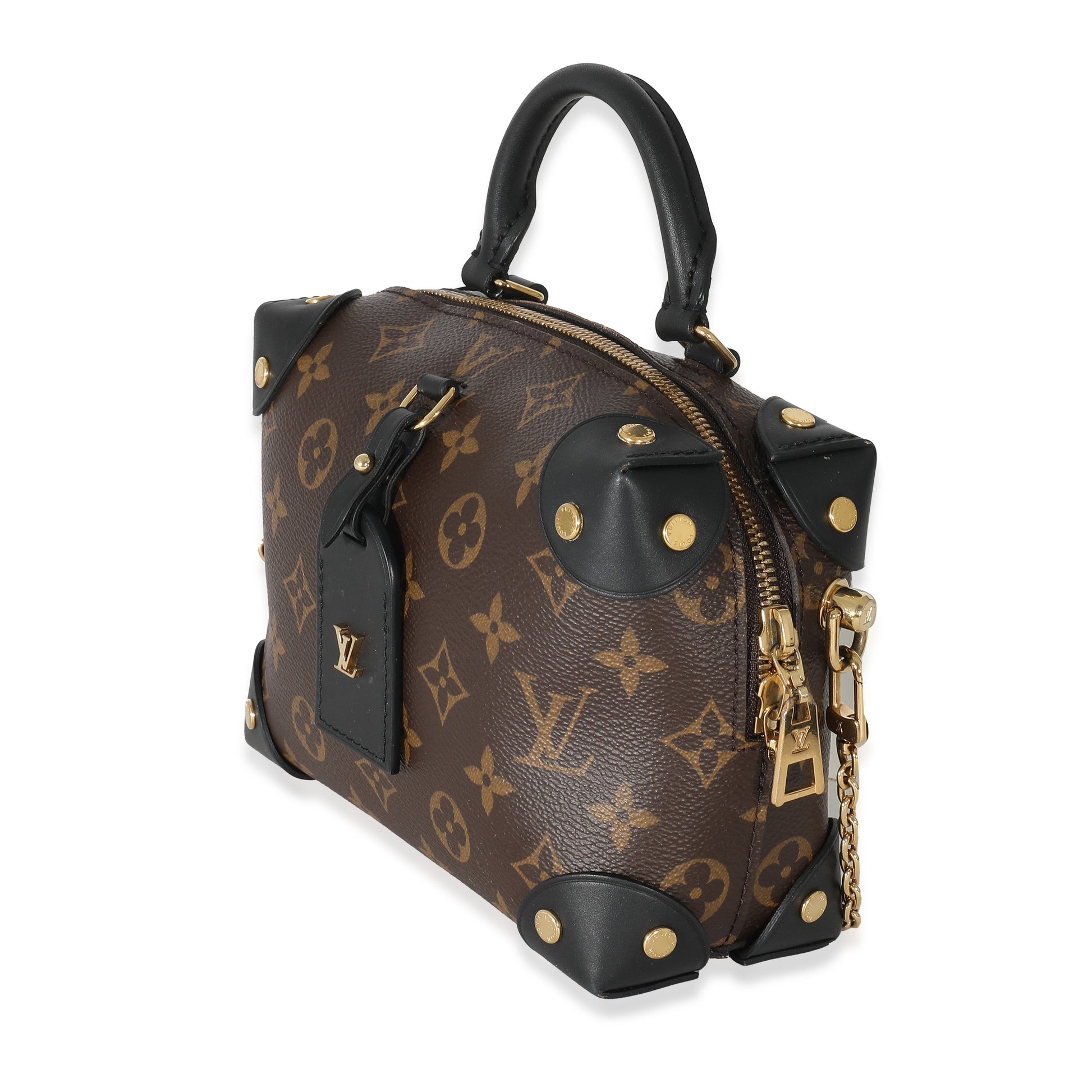 Louis Vuitton Petite Malle Souple Monogram Canvas Handbag Malle Souple