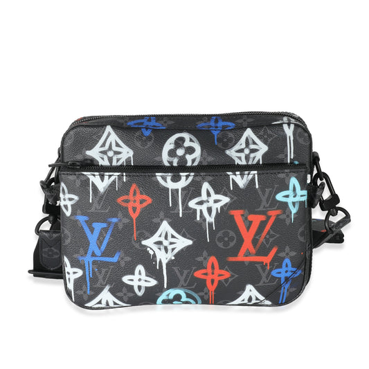 Louis Vuitton Eclipse Graffiti Trio Messenger Monogram Crossbody Bag