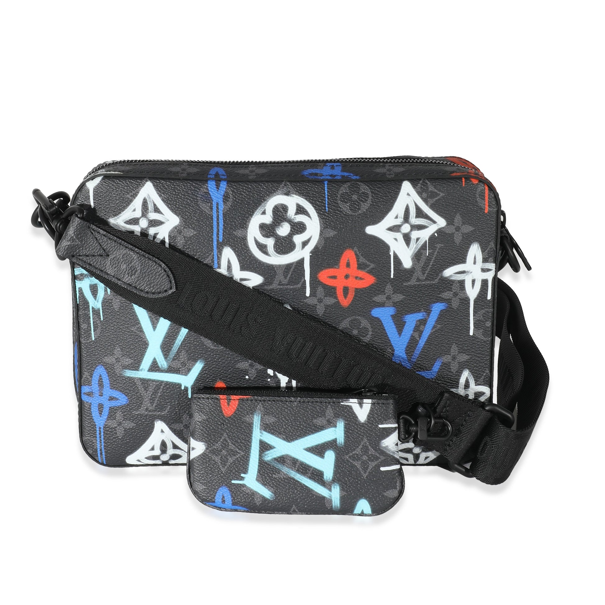 Louis Vuitton Eclipse Graffiti Trio Messenger Monogram Crossbody Bag