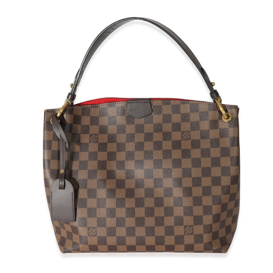 Louis Vuitton Damier Ebene Graceful PM Canvas Handbag 6