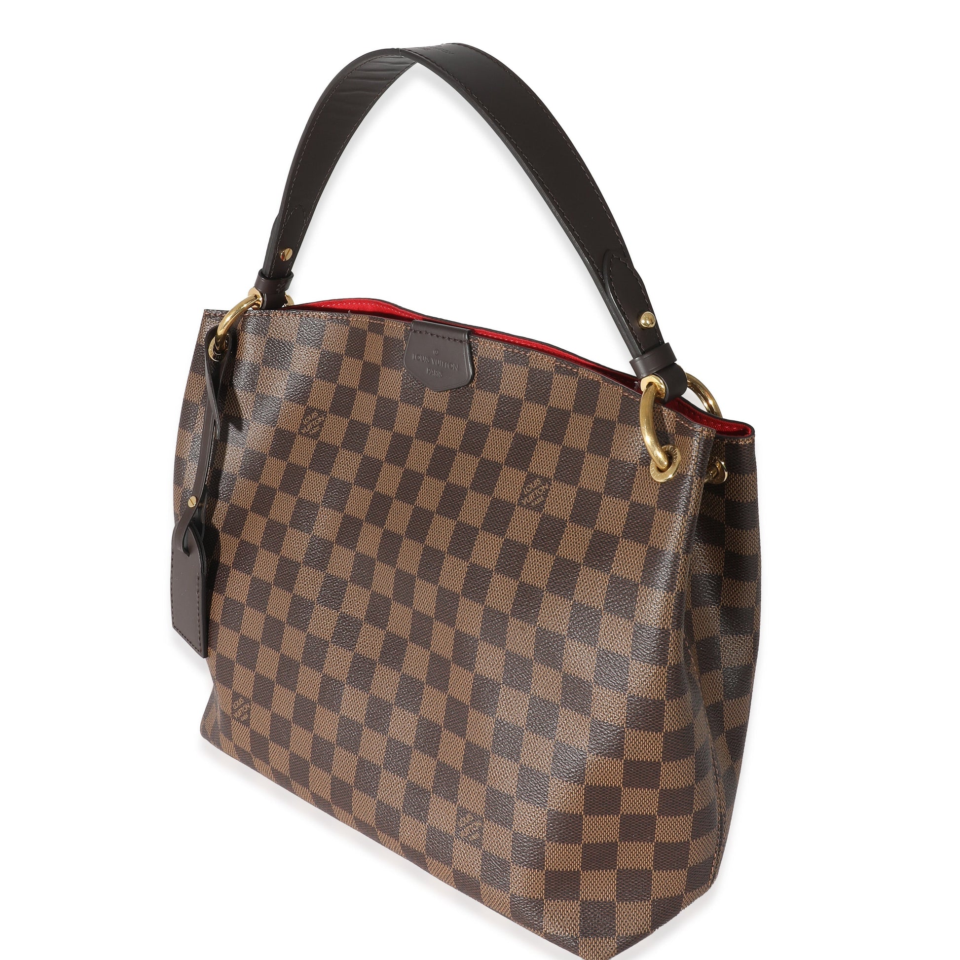 Louis Vuitton Damier Ebene Graceful PM Canvas Handbag 6