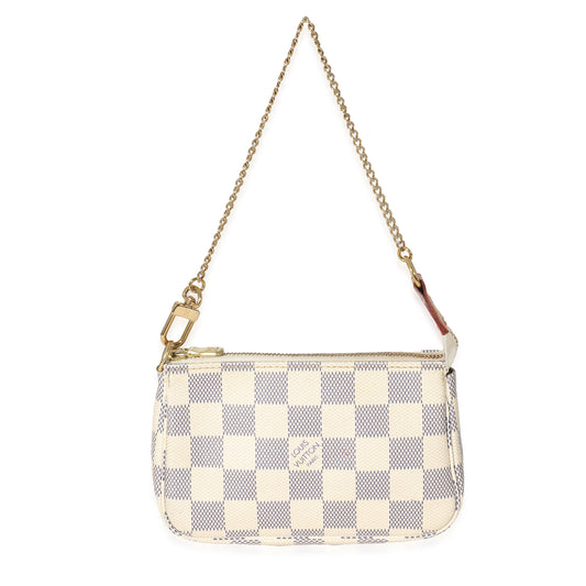 Louis Vuitton Damier Azur Pochette Accessoires Canvas Mini Clutch Bag 3