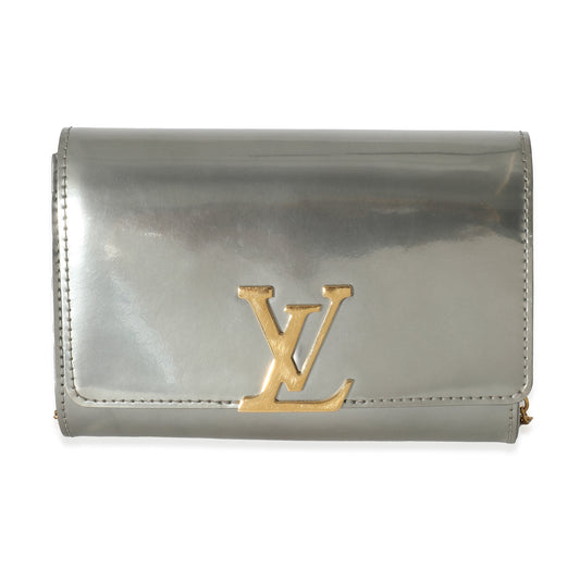 Louis Vuitton Sier Louise PM Leather Silver Handbag