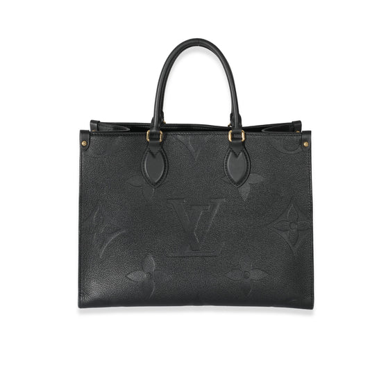 Louis Vuitton Empreinte Giant Onthego MM Monogram Black Handbag 3