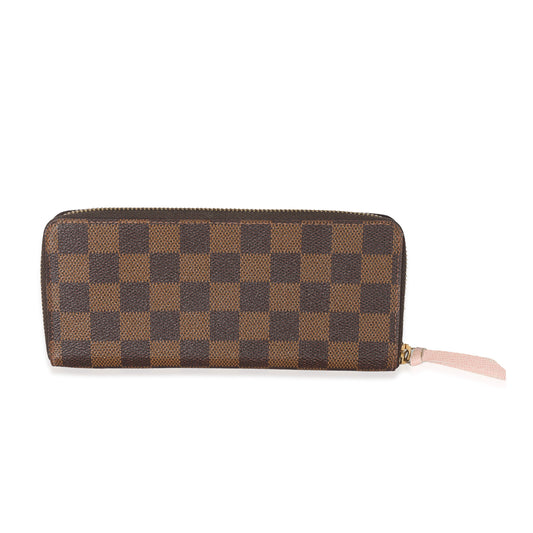 Louis Vuitton Damier Ebene Clemence Canvas Wallet Case 3