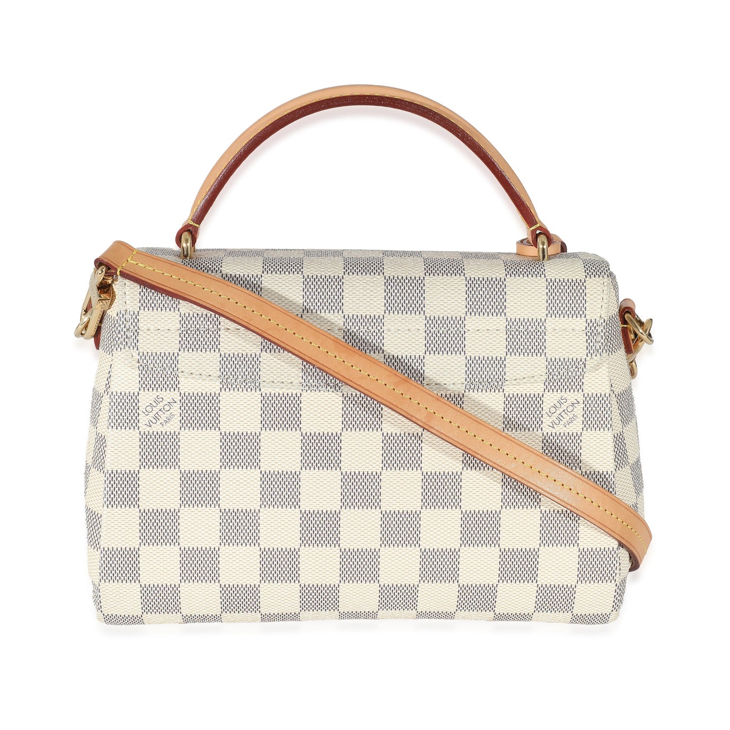 Louis Vuitton Damier Azur Croisette Canvas Handbag Canvas Croisette