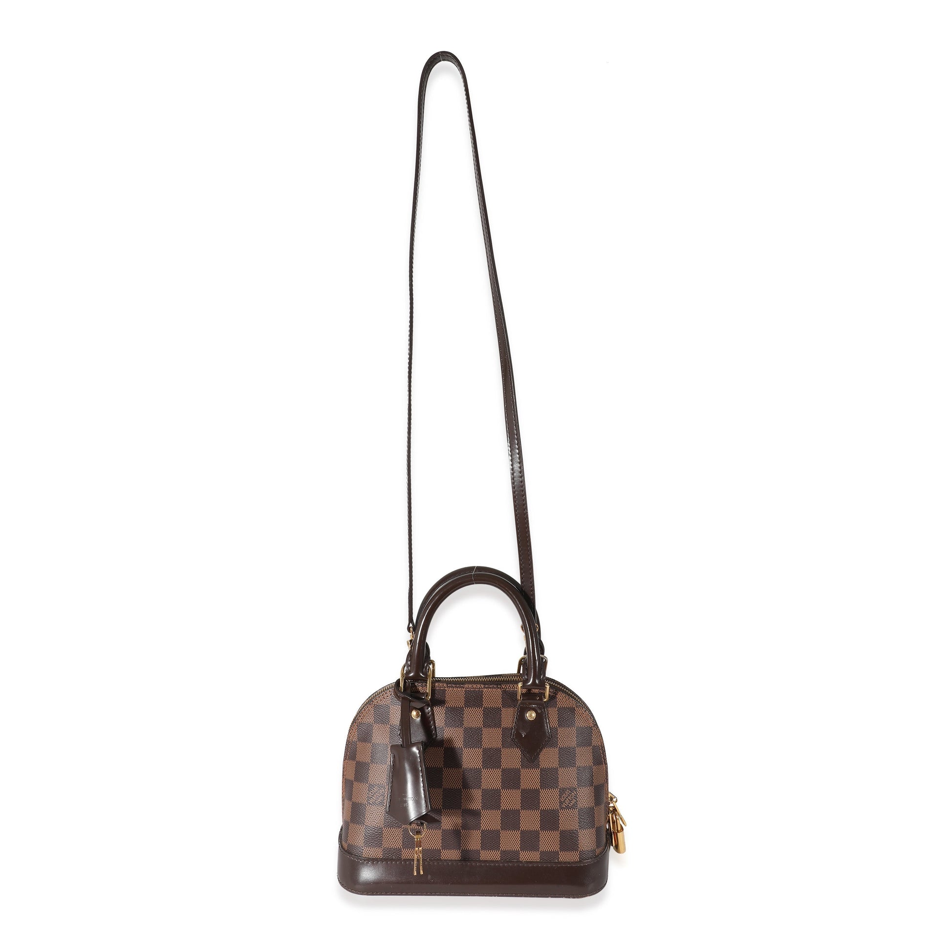 Louis Vuitton Damier Ebene Alma BB Canvas Handbag 6