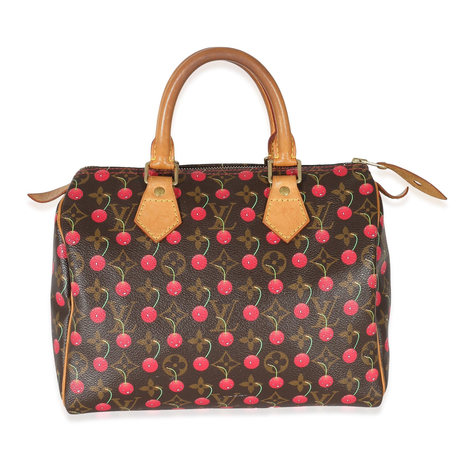 Louis Vuitton x Takashi Murakami Cerises Speedy Monogram Canvas Handbag