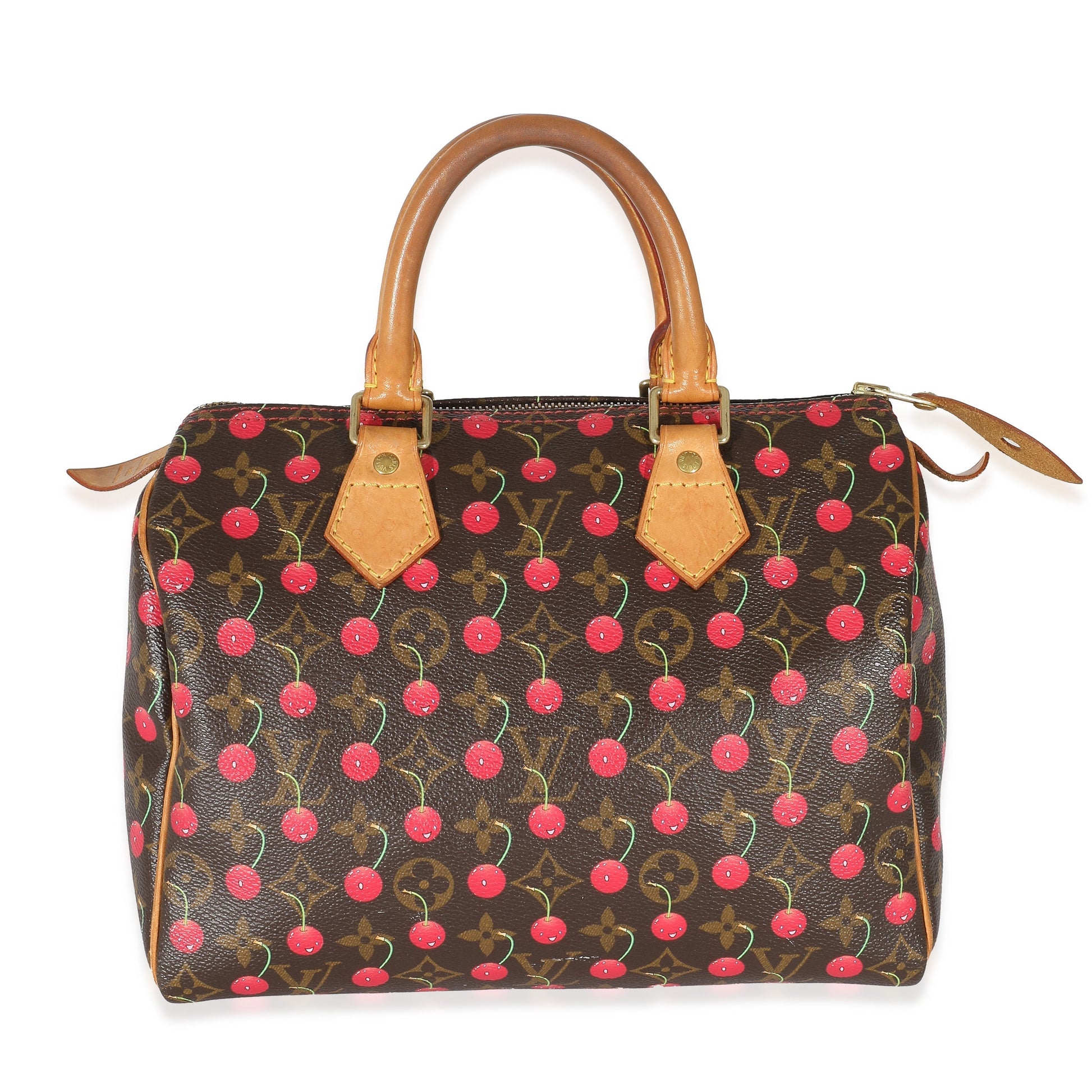 Louis Vuitton x Takashi Murakami Cerises Speedy Monogram Canvas Handbag