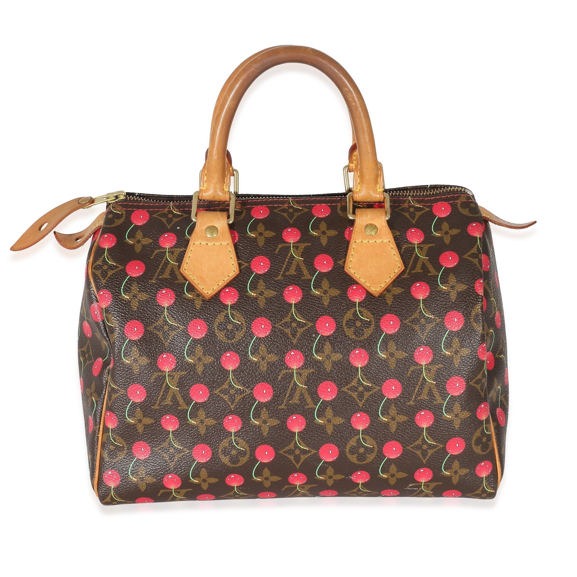 Louis Vuitton x Takashi Murakami Cerises Speedy Monogram Canvas Handbag