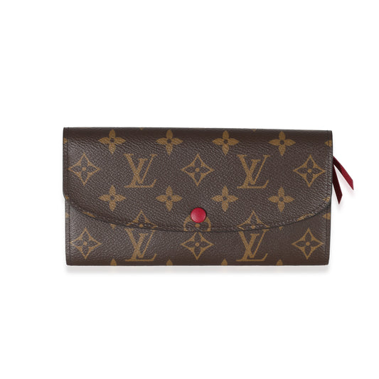 Louis Vuitton Fuchsia Emilie Monogram Canvas Wallet Case 4