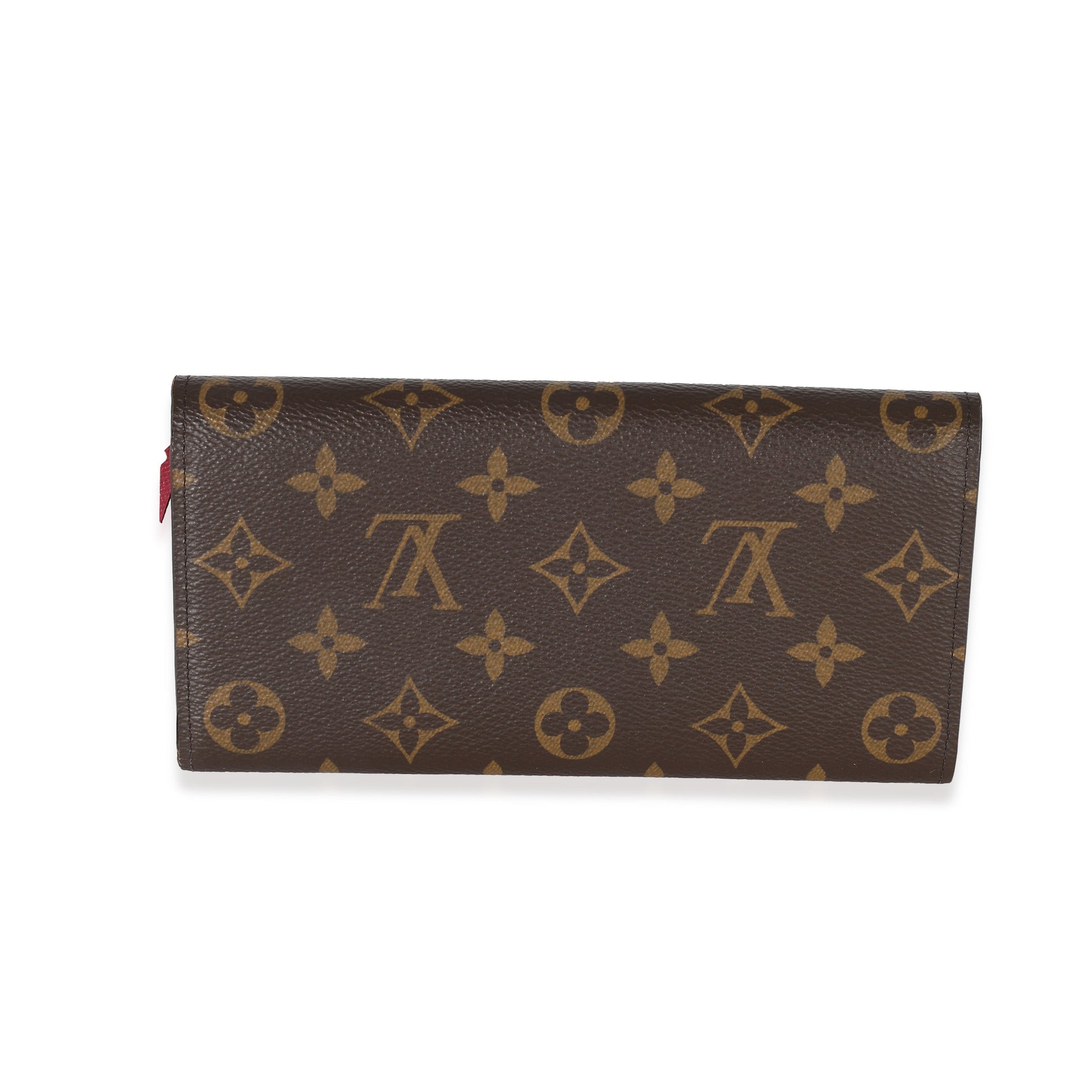 Louis Vuitton Fuchsia Emilie Monogram Canvas Wallet Case 4
