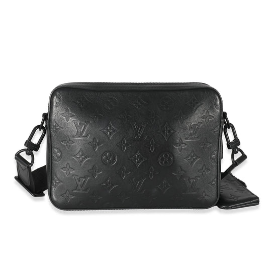 Louis Vuitton Shadow Duo Messenger Monogram Black Crossbody Bag