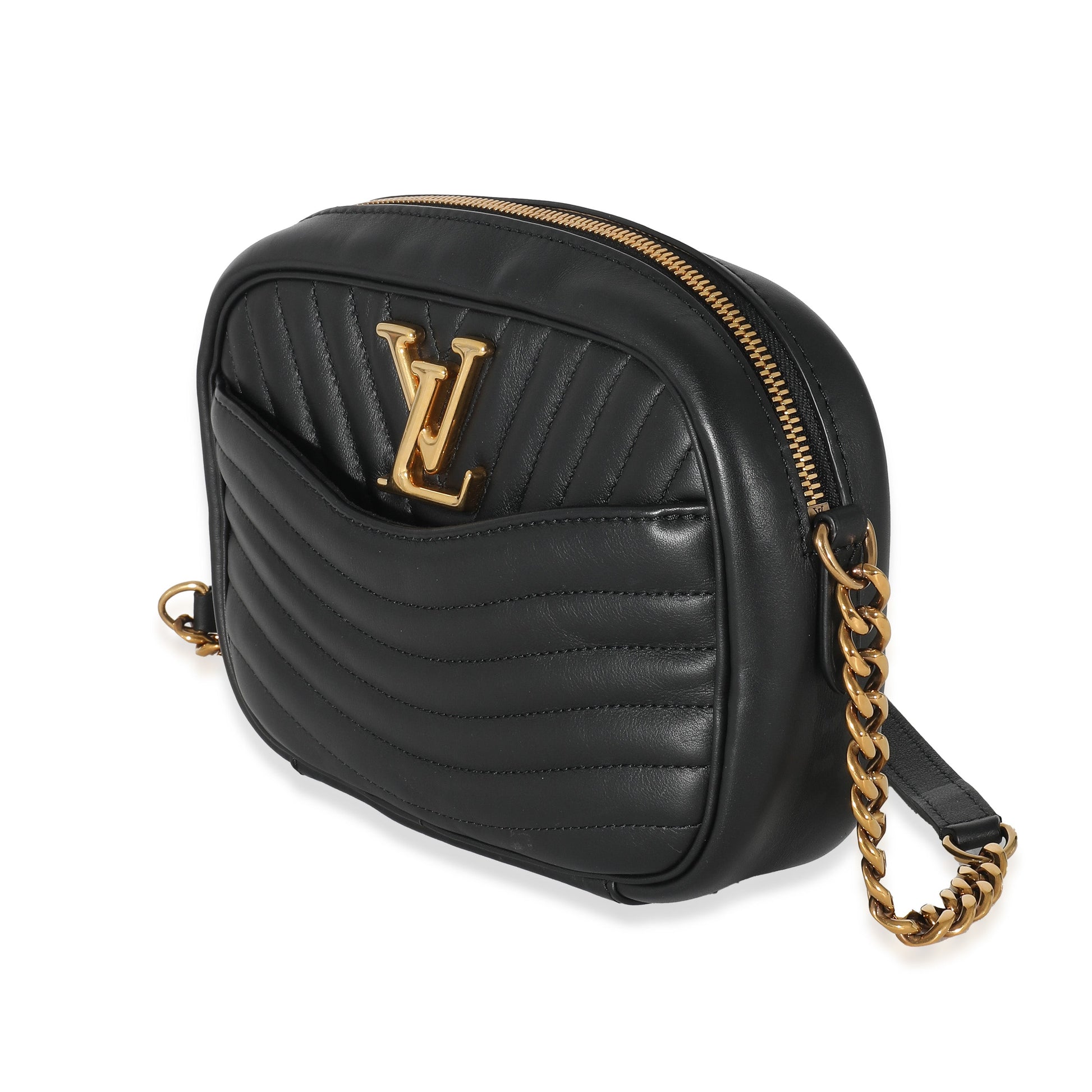 Louis Vuitton New Wave Camera Calfskin Black Crossbody Bag