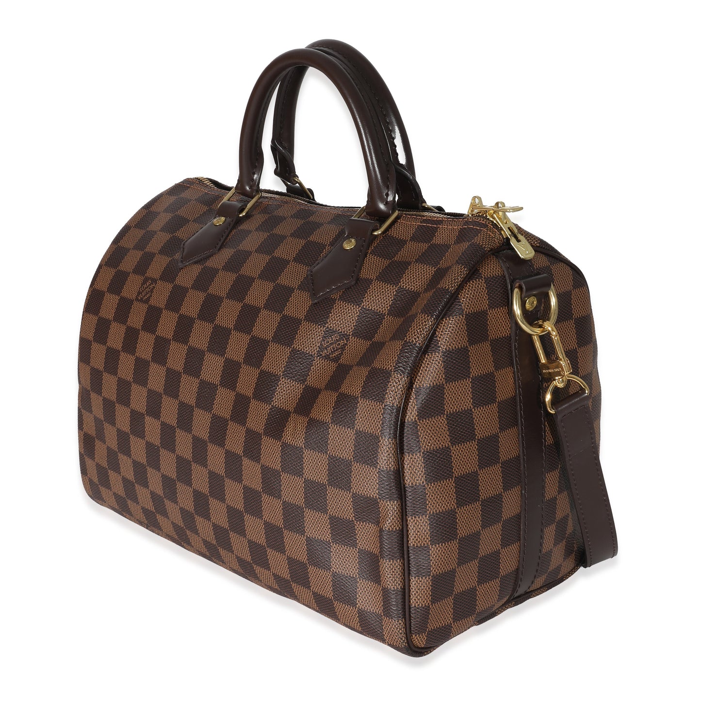 Louis Vuitton Damier Ebene Speedy Bandouliere 30 Canvas Handbag 5
