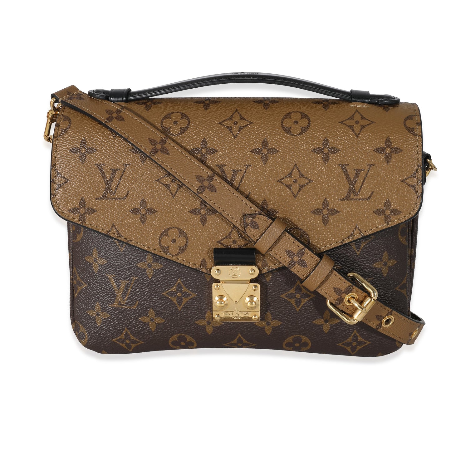 Louis Vuitton Reverse Pochette Metis Monogram Canvas Clutch Bag Pochette Metis