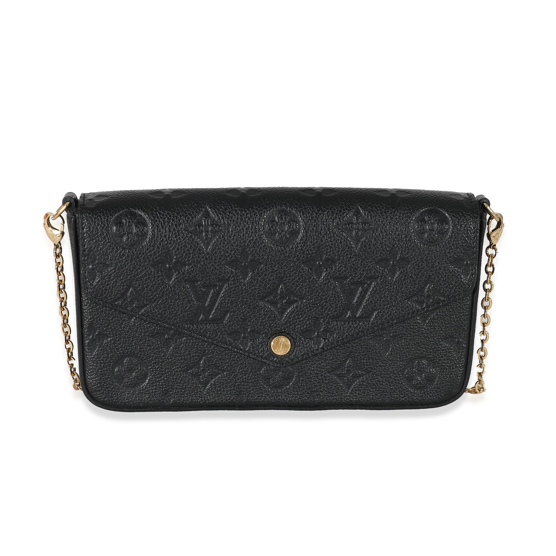 Louis Vuitton Empreinte Félicie Pochette Monogram Black Clutch Bag 3