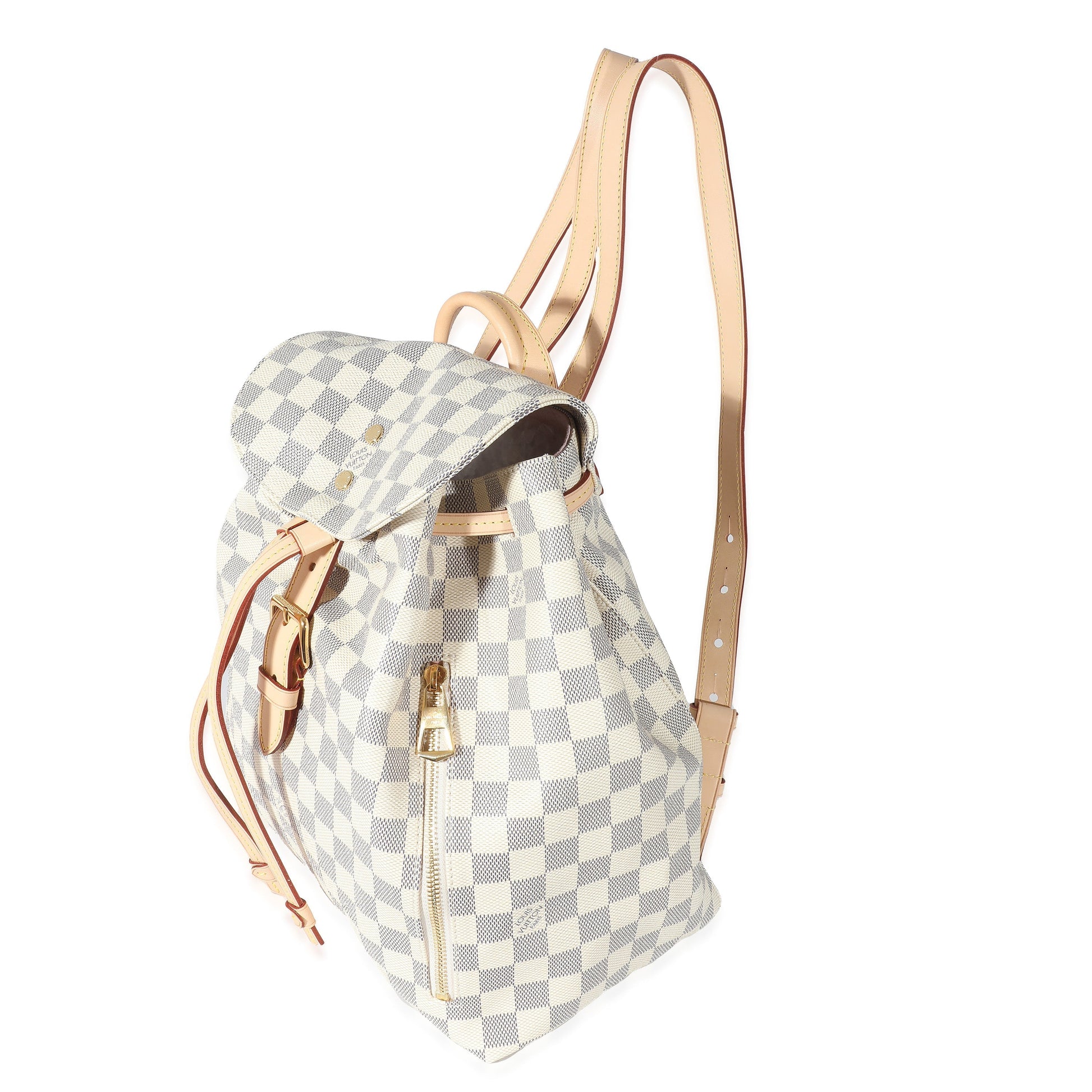 Louis Vuitton Damier Azur Sperone Backpack Canvas Sperone Backpack