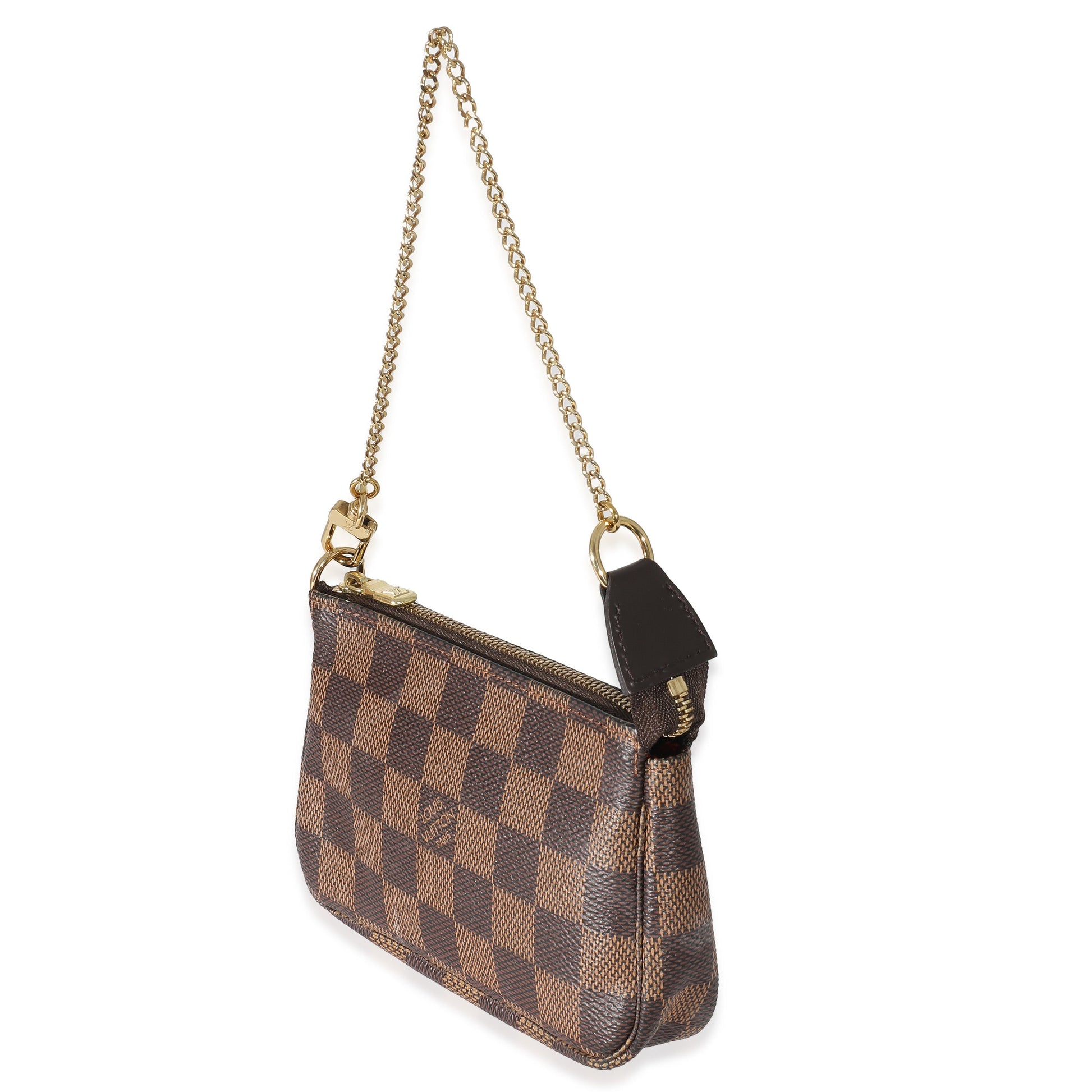 Louis Vuitton Damier Ebene Pochette Accessoires Canvas Mini Clutch Bag 3