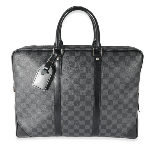 Louis Vuitton Damier Graphite Porte Documents Voyage Canvas Handbag Documents Voyage