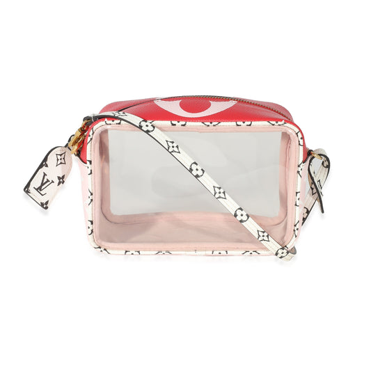 Louis Vuitton Giant PVC Beach Pouch Monogram Canvas Red Handbag