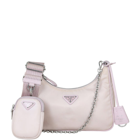 Prada Shoulder Bag Re-Edition Tessuto 5 Nylon Pink