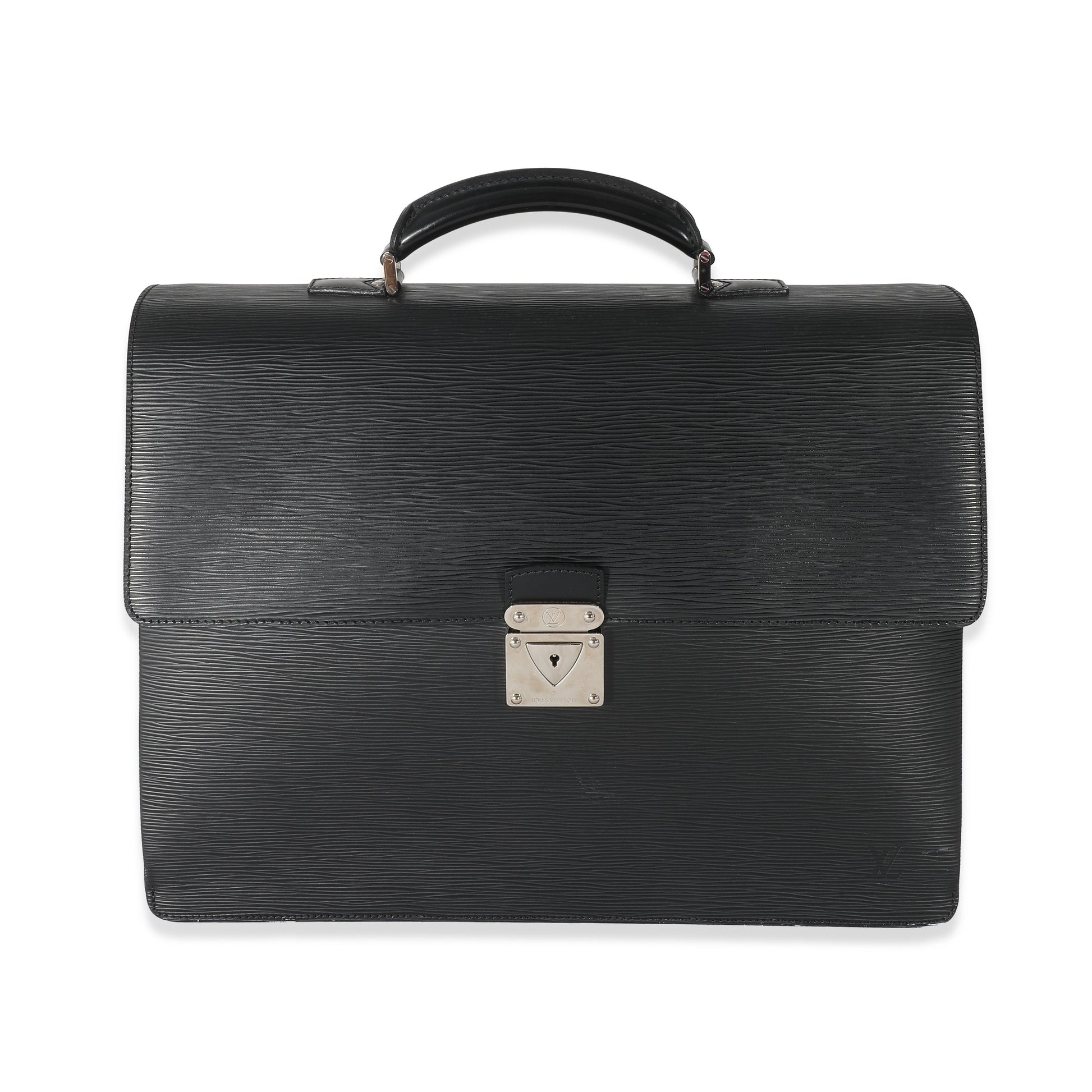 Louis Vuitton Epi Robusto 2 Compartment Briefcase Black Handbag