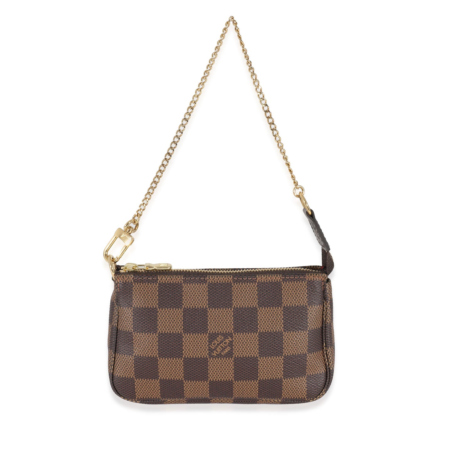 Louis Vuitton Damier Ebene Pochette Accessoires Canvas Mini Clutch Bag 4