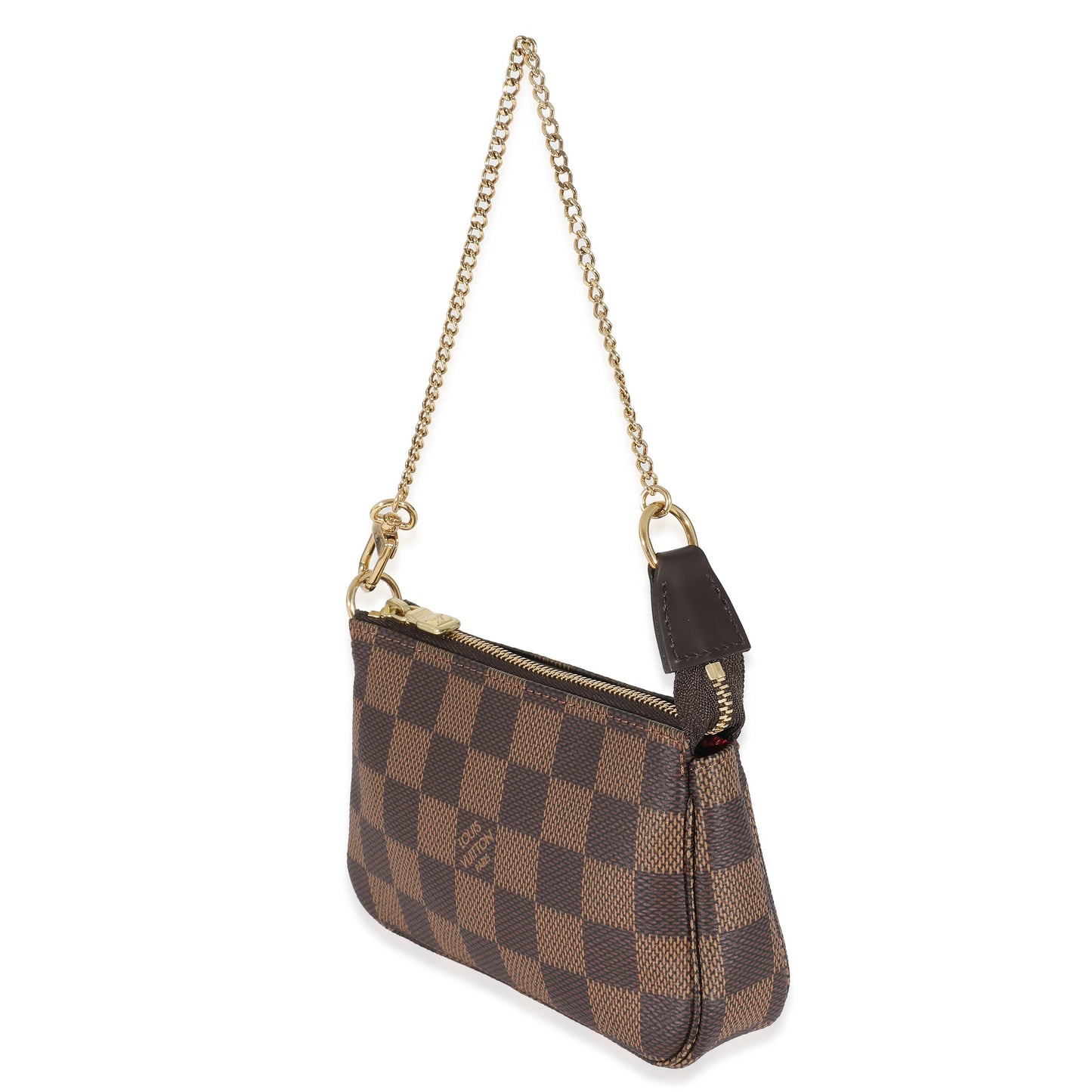 Louis Vuitton Damier Ebene Pochette Accessoires Canvas Mini Clutch Bag 4