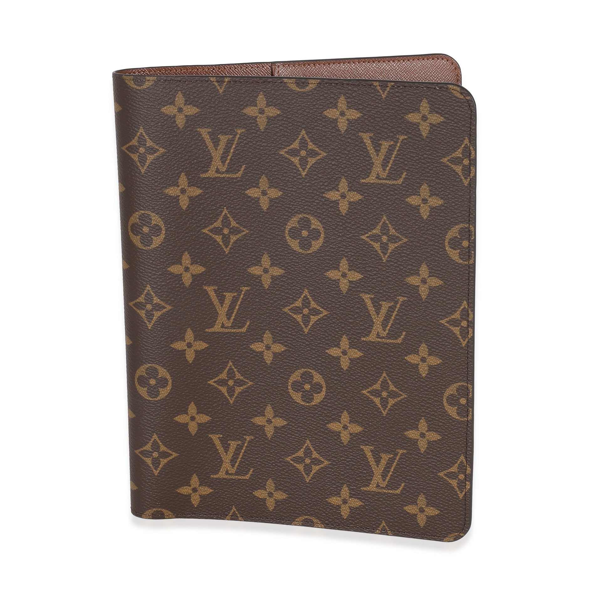 Louis Vuitton Desk Agenda Cover Monogram Canvas Handbag Agenda Cover