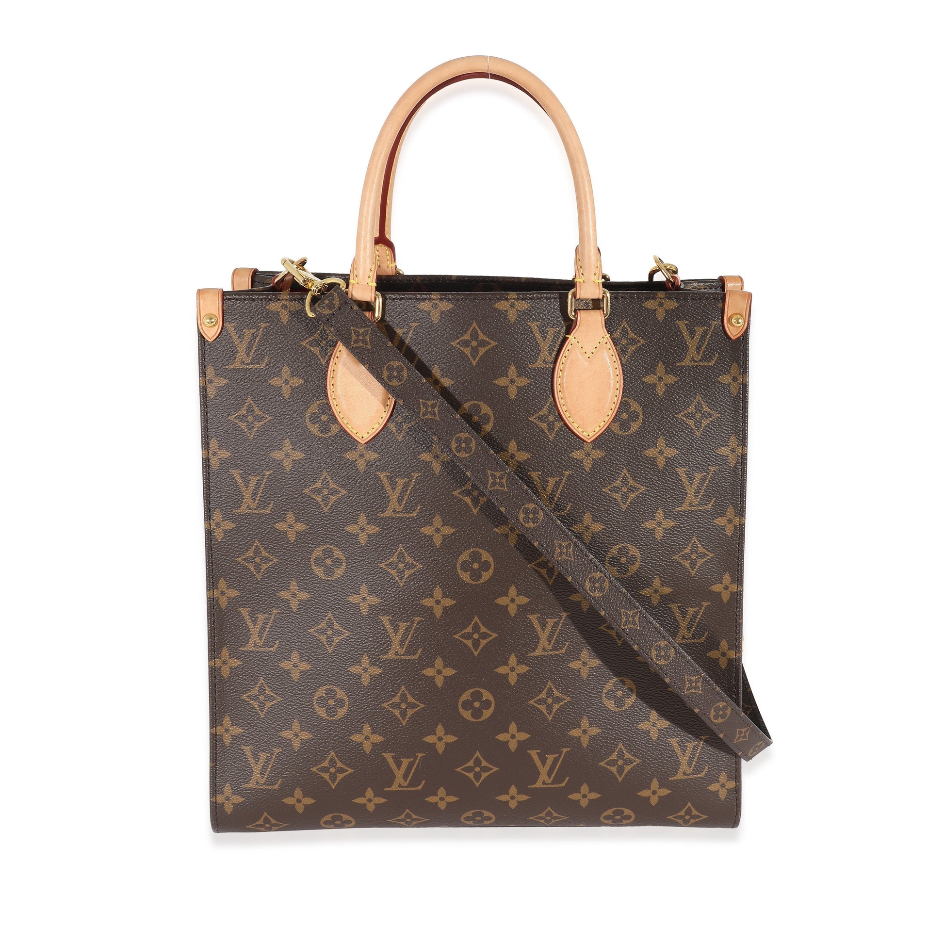 Louis Vuitton Sac Plat PM Monogram Canvas Handbag