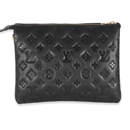 Louis Vuitton Puffy Coussin PM Lambskin Black Handbag