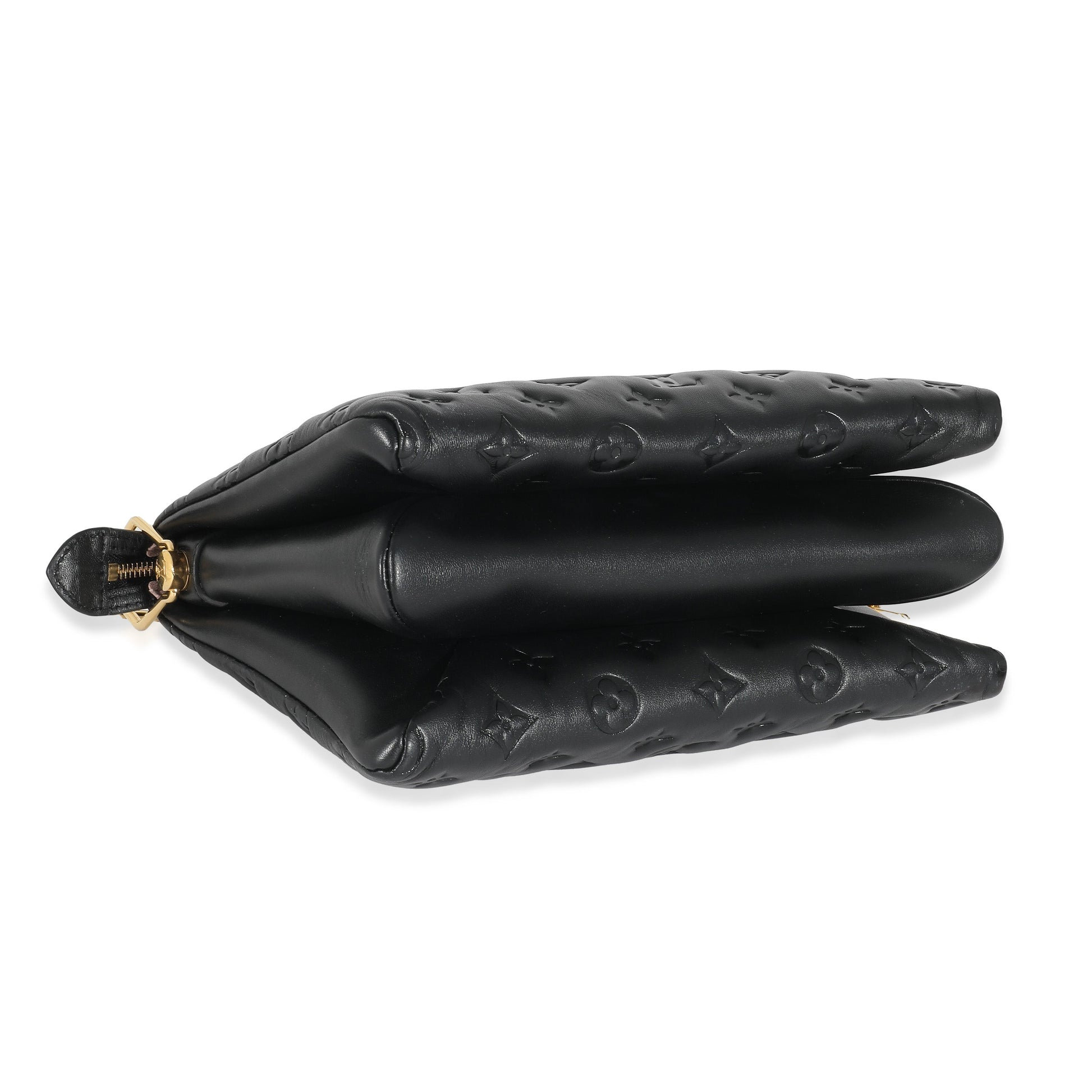 Louis Vuitton Puffy Coussin PM Lambskin Black Handbag