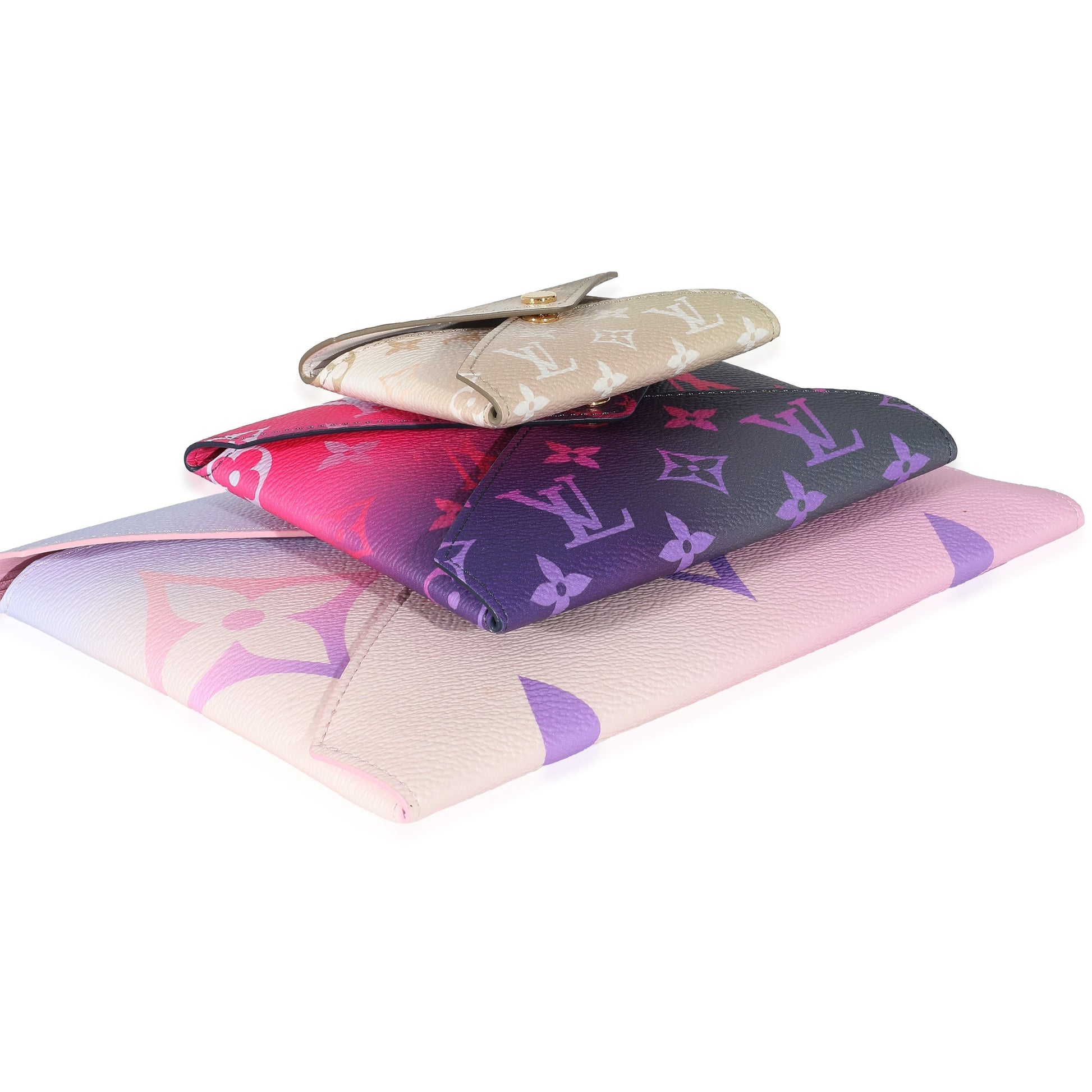 Louis Vuitton Sunrise Pastel Giant Spring City Monogram Canvas Jewelry Kirigami P