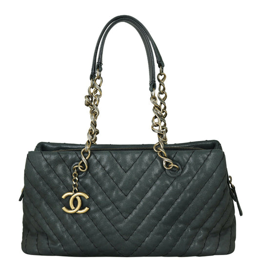 Chanel Iridescent Surpique Chevron Tote Tote Bag