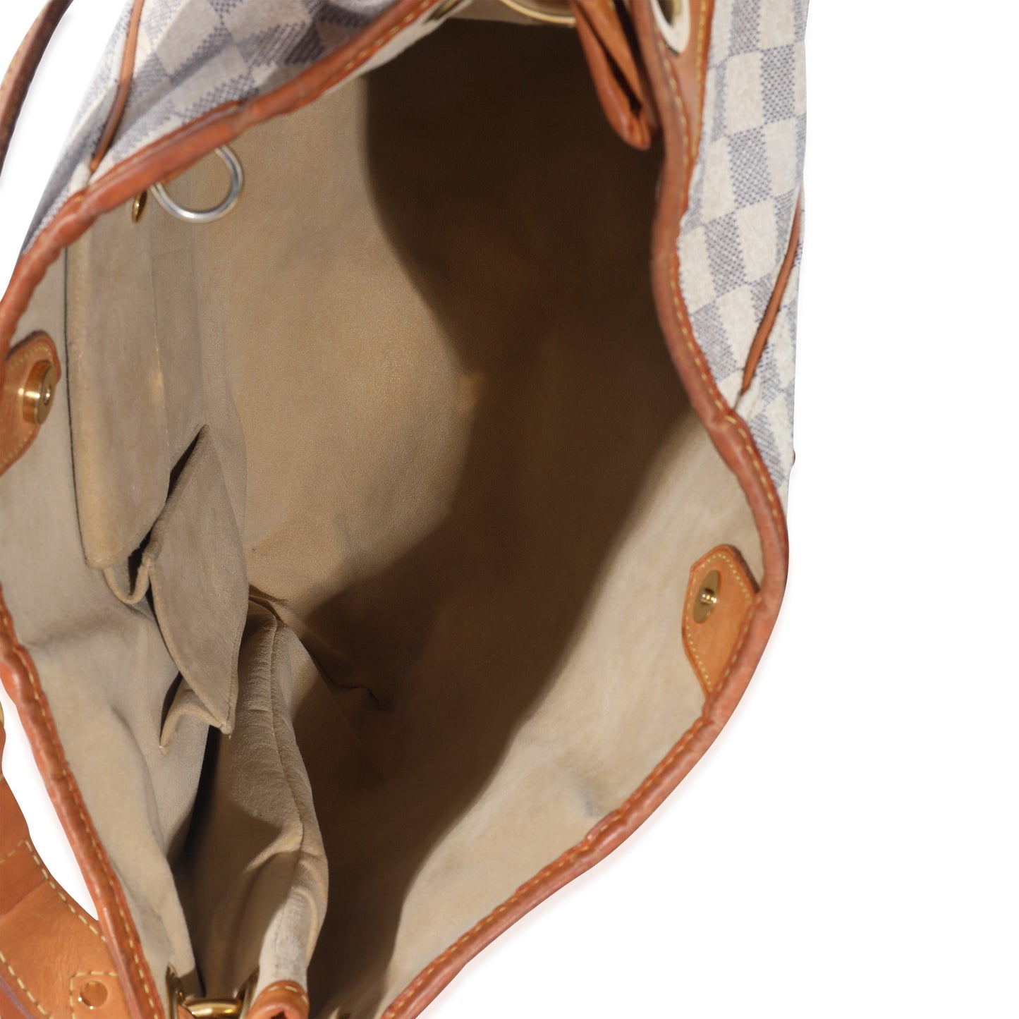 Louis Vuitton Damier Azur Galliera PM Canvas Handbag