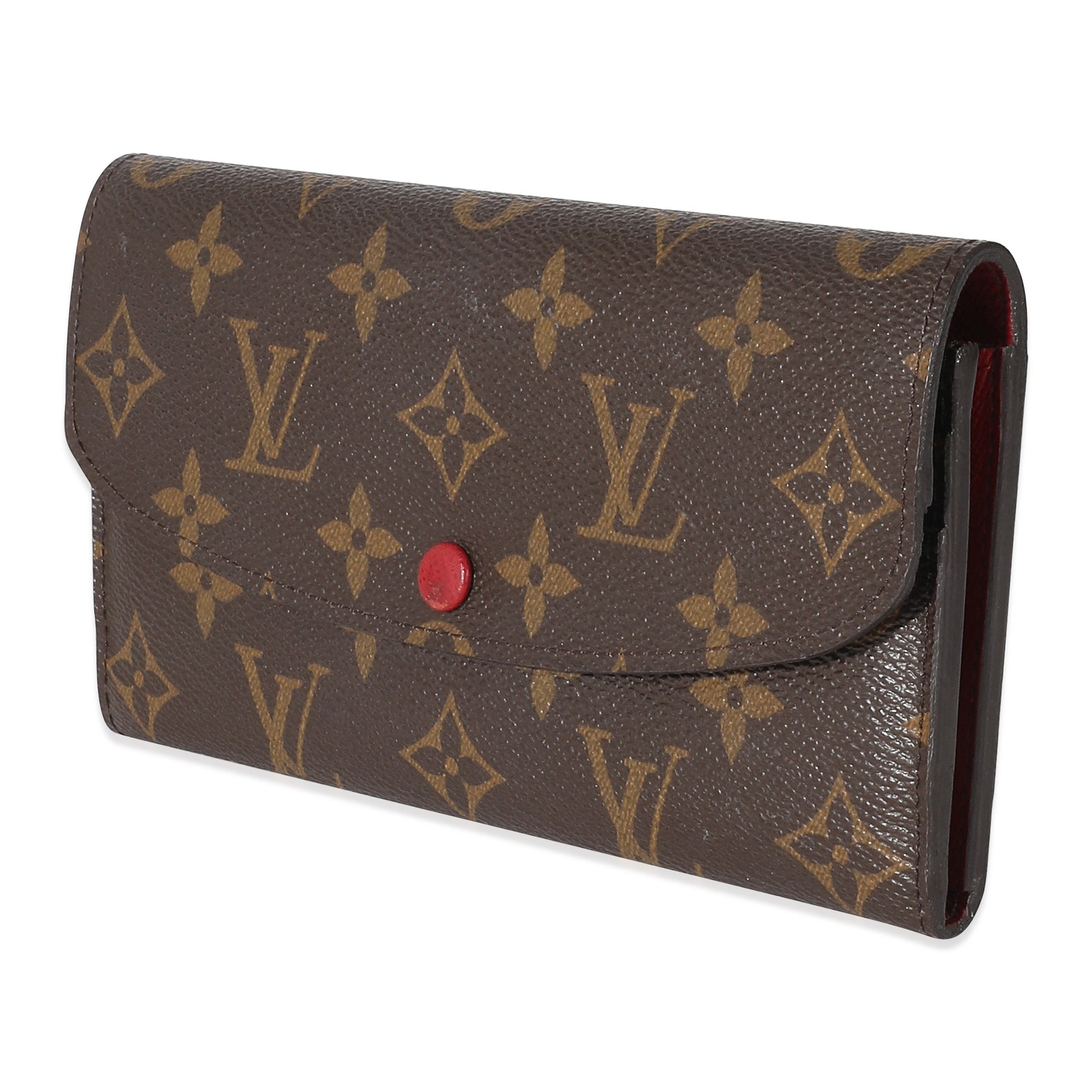 Louis Vuitton Fuchsia Emilie Monogram Canvas Wallet Case 5