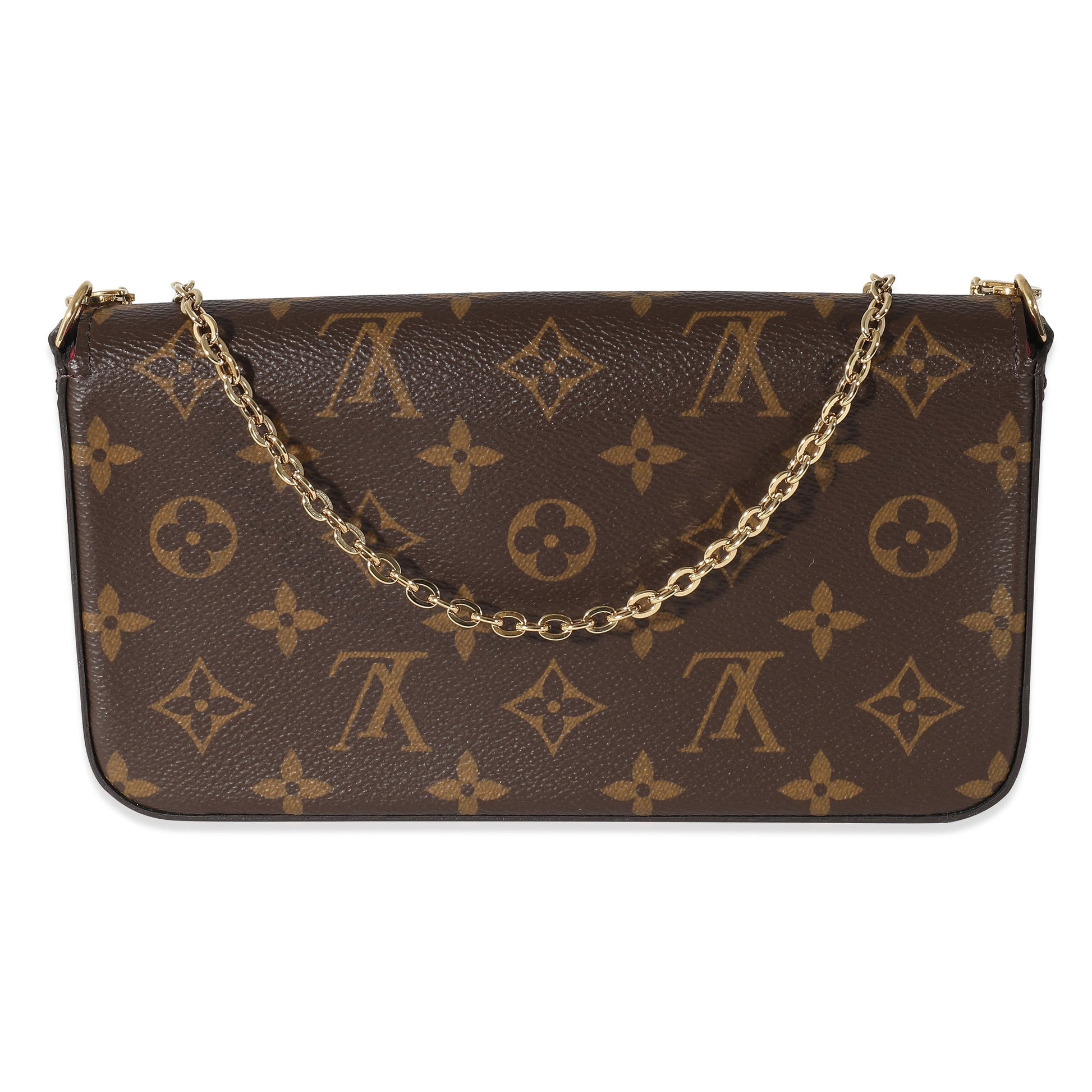 Louis Vuitton Fuchsia Félicie Pochette Monogram Canvas Clutch Bag