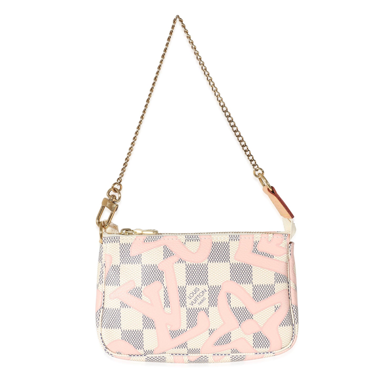 Louis Vuitton Damier Azur Tahitienne Pochette Accessoires Canvas Mini Clutch Bag