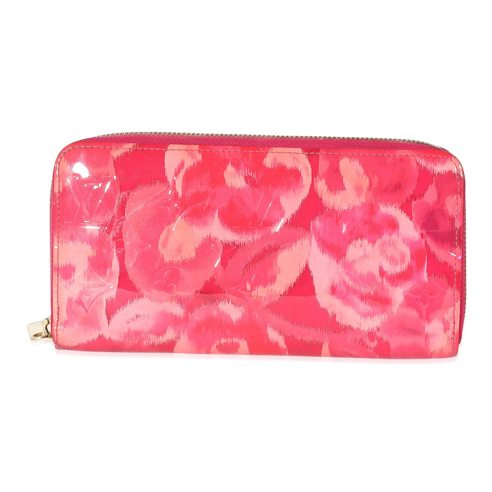 Louis Vuitton Vernis Ikat Flower Zippy Monogram Wallet Case