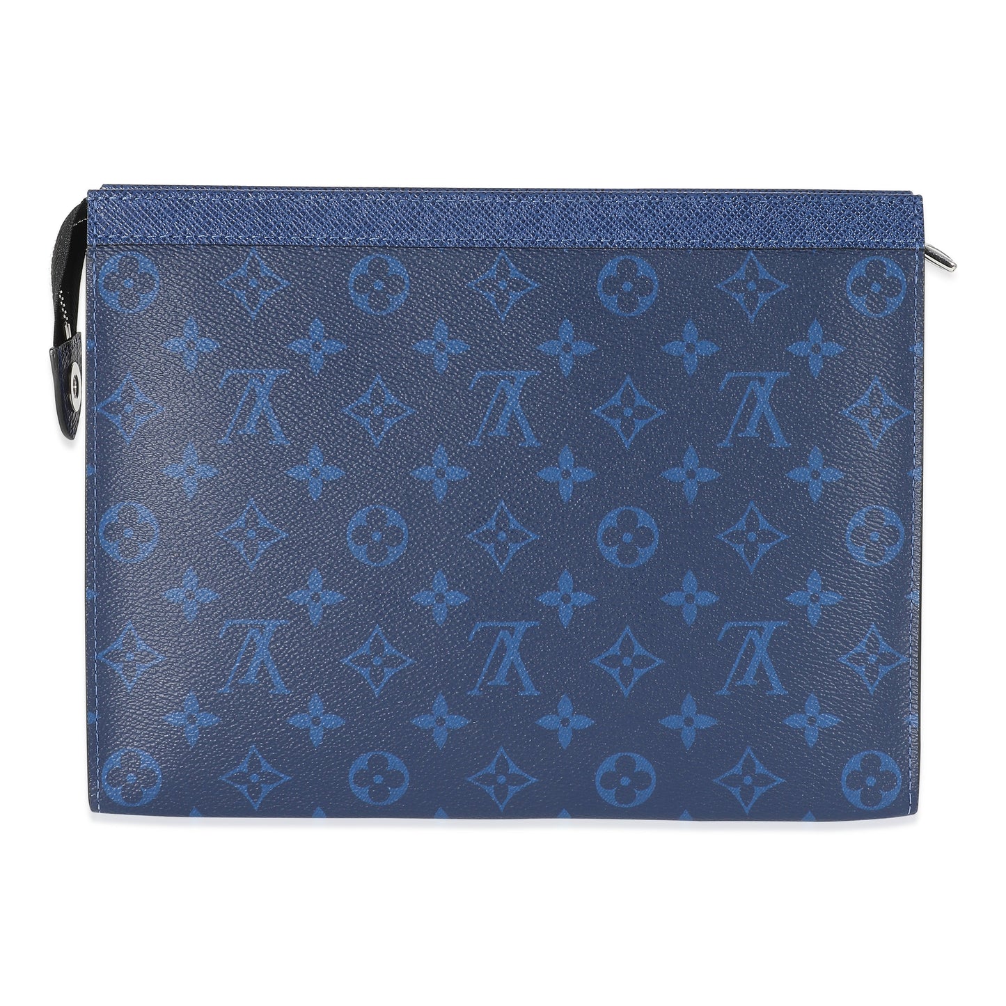 Louis Vuitton Taigarama Pochette Voyage MM Monogram Blue Clutch Bag