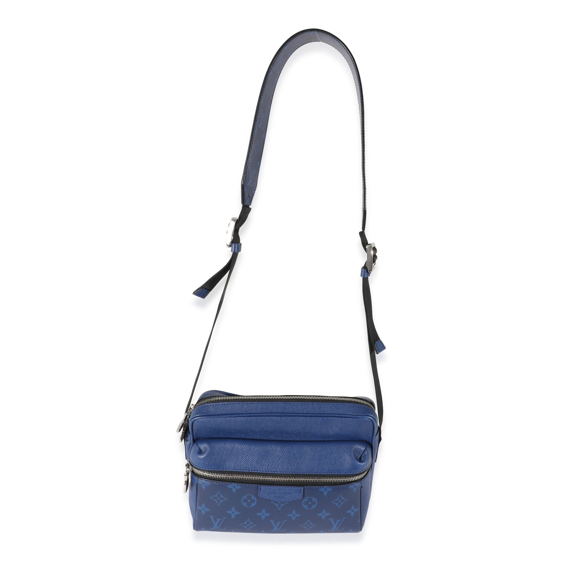 Louis Vuitton Cobalt Taiga Outdoor Messenger Monogram Crossbody Bag