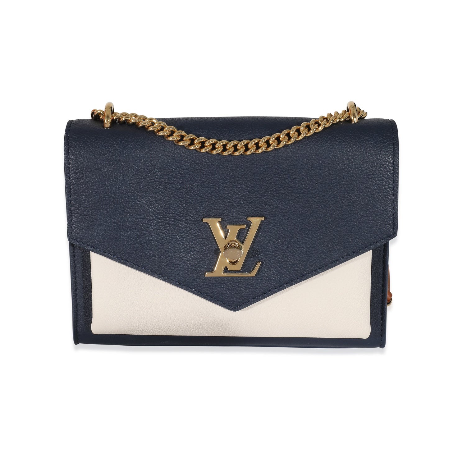 Louis Vuitton Tricolor Grained MyLockMe Leather Calfskin Chain Handbag