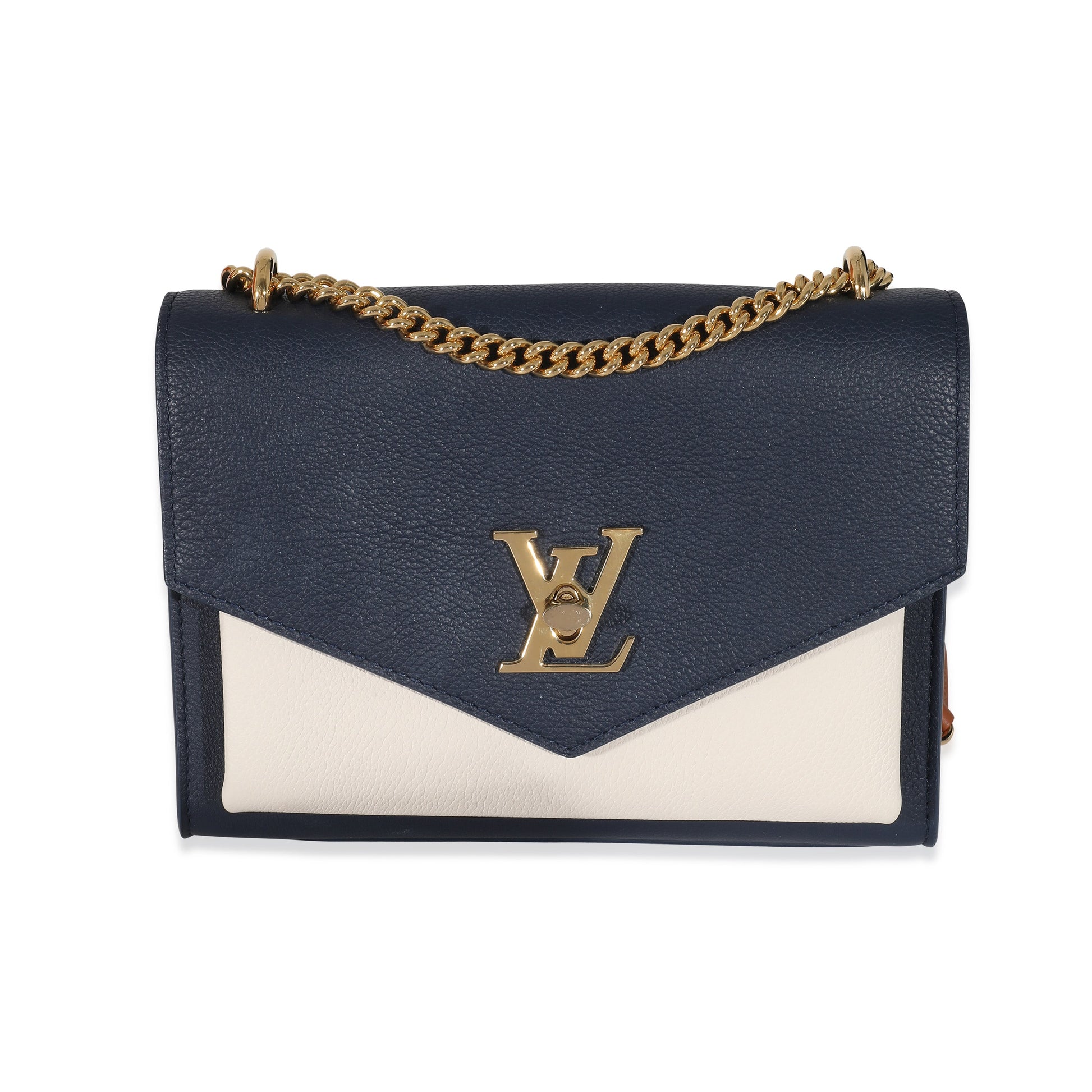Louis Vuitton Tricolor Grained MyLockMe Leather Calfskin Chain Handbag