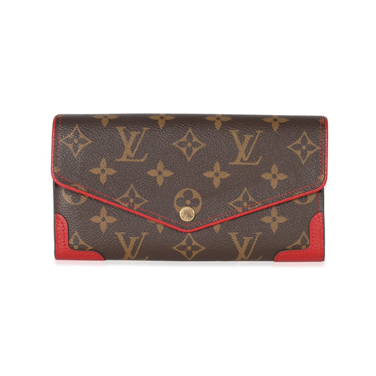 Louis Vuitton Cerise Retiro Sarah Monogram Canvas Wallet Case