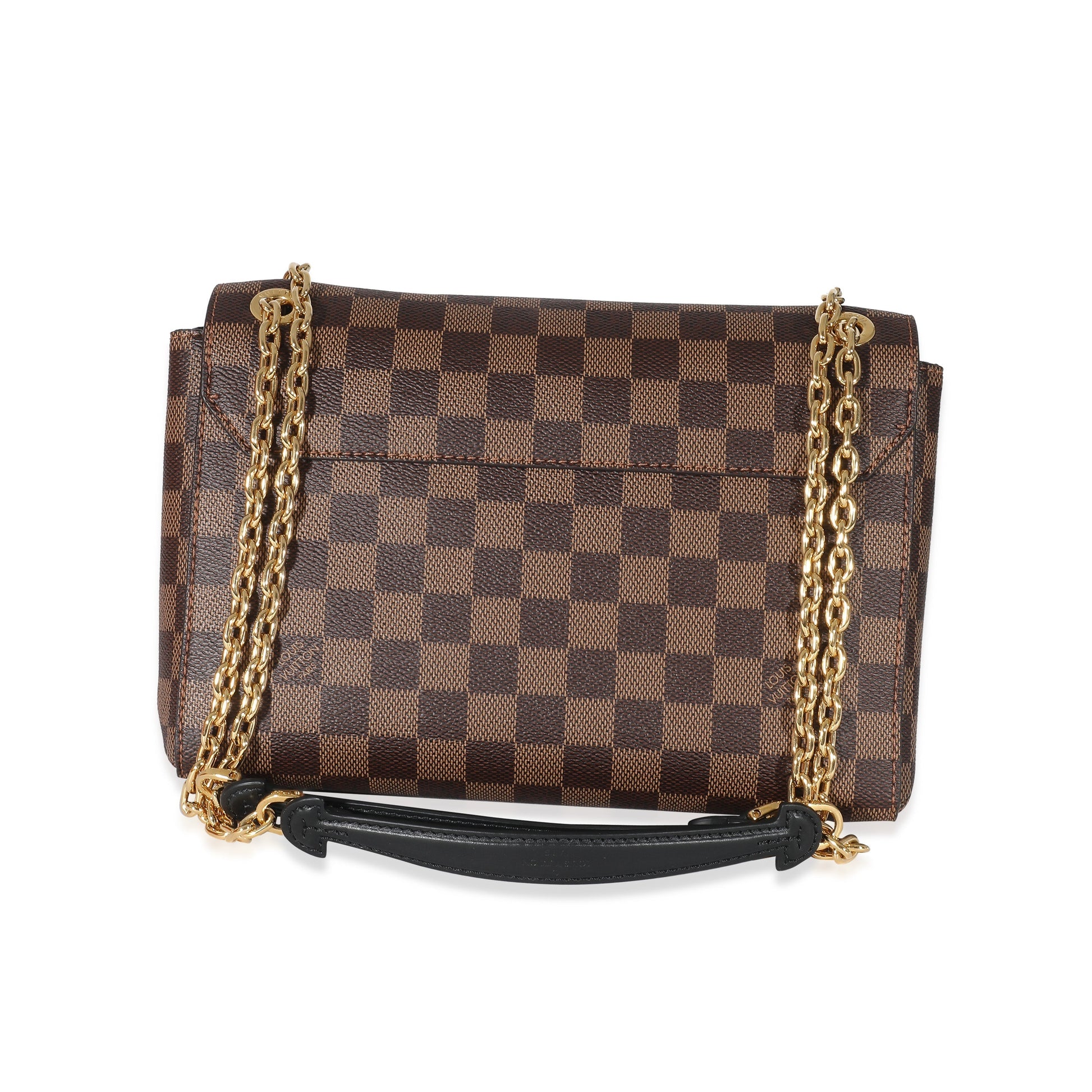 Louis Vuitton Damier Ebene Vavin PM Canvas Black Handbag