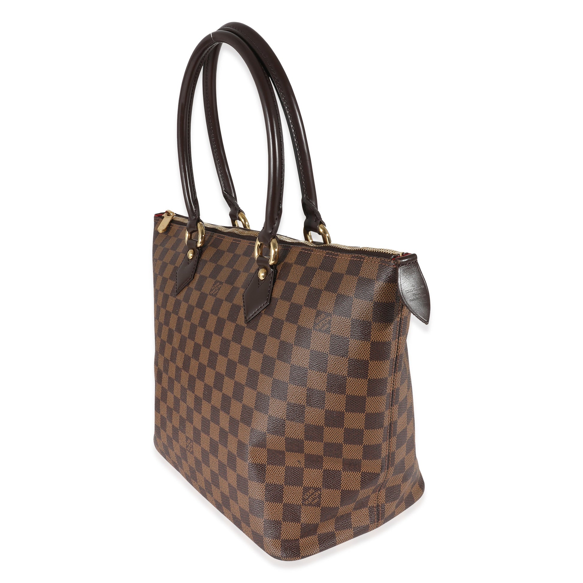 Louis Vuitton Damier Ebene Saleya MM Canvas Handbag