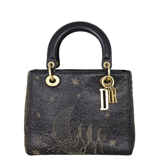Dior Lady The Moon In My Eyes Handbag Medium Travel Bag
