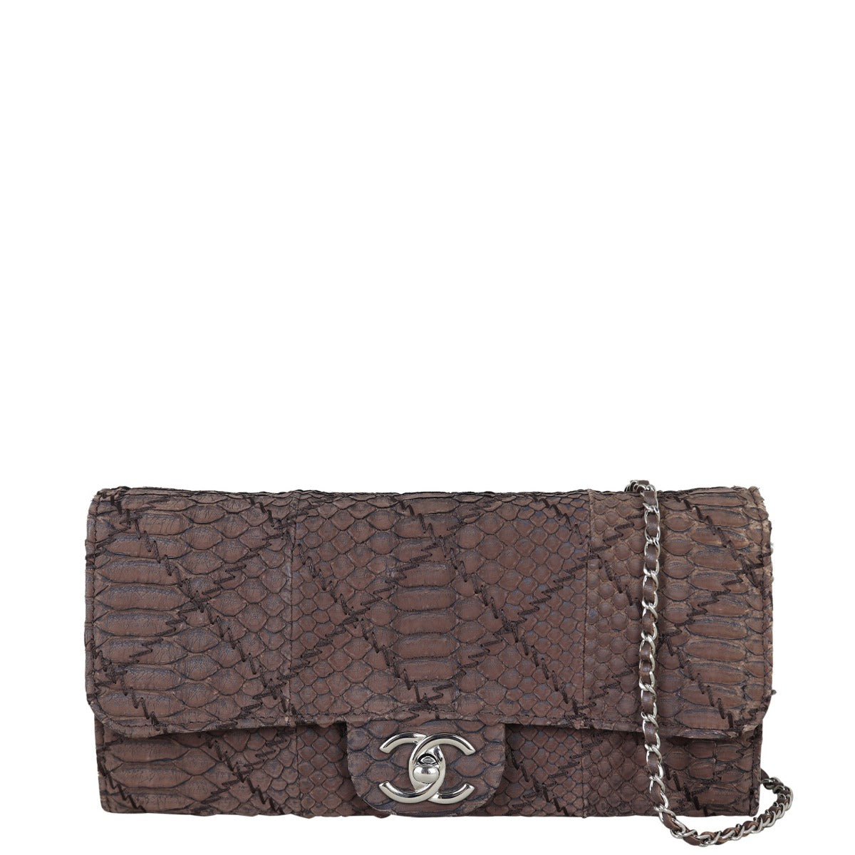 Chanel CC Python Wallet on Handbag Chain